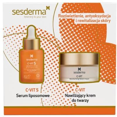 Sesderma C-Vit Zestaw (Serum liposomowe, 30 ml + Krem nawilżający, 50 ml) Sesderma C-Vit Zestaw (Serum liposomowe, 30 ml + Krem nawilżający, 50 ml)