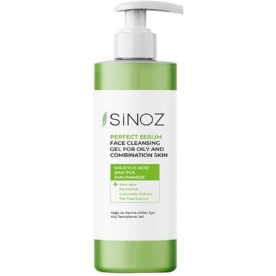 Sinoz, Perfect Sebum Face Cleaning Gel For Oily & Combination Skin, 200ml Sinoz, Perfect Sebum Face Cleaning Gel For Oily & Combination Skin, 200ml