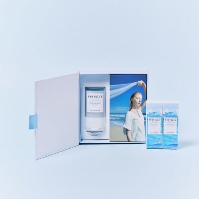 SKIN1004 Hyalu-Cica Sunsational Kit, Zestaw kosmetyków, Hyalu-Cica Water-Fit Sun Serum SPF 50+ PA++++, 15ml x2 + Hyalu-Cica Silky-Fit Sun Stick SPF5.. SKIN1004 Hyalu-Cica Sunsational Kit, Zestaw kosmetyków, Hyalu-Cica Water-Fit Sun Serum SPF 50+ PA++++, 15ml x2 + Hyalu-Cica Silky-Fit Sun Stick SPF5..