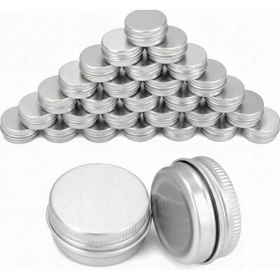 Inny producent Słoiki 30 Ml 30 Sztuk Aluminium Krem Maść Wosk Kosmetyki Lek Inny producent Słoiki 30 Ml 30 Sztuk Aluminium Krem Maść Wosk Kosmetyki Lek
