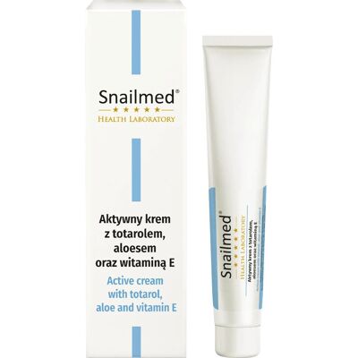 Snailmed Aktywny krem pod oczy totarol, aloes + witaminy 25ml Snailmed Aktywny krem pod oczy totarol, aloes + witaminy 25ml