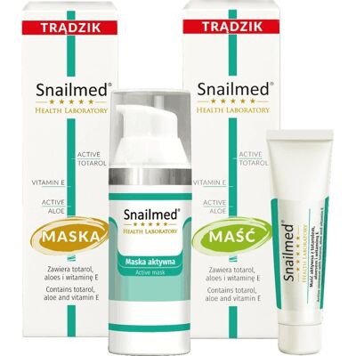Snailmed Kompleksowa Kuracja Przeciwtrądzikowa Maść + Maska Snailmed Kompleksowa Kuracja Przeciwtrądzikowa Maść + Maska