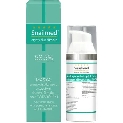 Snailmed Maska na trądzik i przebarwienia. Naturalna i skutecza. 50 ml. Produkt Polski Snailmed Maska na trądzik i przebarwienia. Naturalna i skutecza. 50 ml. Produkt Polski
