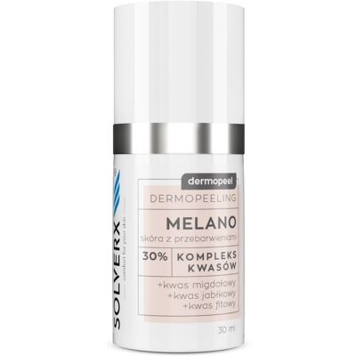 SOLVERX, Dermopeel Melano, Peeling kwasowy, 30ml SOLVERX, Dermopeel Melano, Peeling kwasowy, 30ml