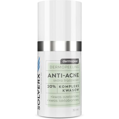 Solverx Dermopeel - Peeling z kwasem azelainowym 20% - 30ml Solverx Dermopeel - Peeling z kwasem azelainowym 20% - 30ml