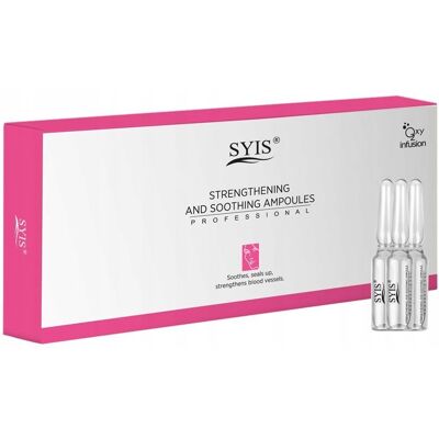 Syis ampułki do twarzy serum cera naczynkowa wzmacniające łagodzące 10x3 ml Syis ampułki do twarzy serum cera naczynkowa wzmacniające łagodzące 10x3 ml