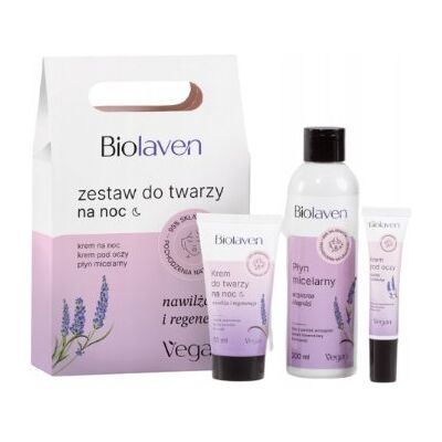 BIOLAVEN Zestaw do twarzy na noc 3 produkty NA PREZENT BIOLAVEN Zestaw do twarzy na noc 3 produkty NA PREZENT