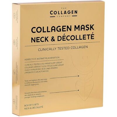 The Collagen Company Maski kolagenowe na szyję i dekolt 5 par The Collagen Company Maski kolagenowe na szyję i dekolt 5 par