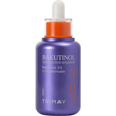 TRIMAY Serum przeciwzmarszczkowe z 3% Bakuchiolem i 0,3% Retinoatem Bakutinol Derm Active 30ml TRIMAY Serum przeciwzmarszczkowe z 3% Bakuchiolem i 0,3% Retinoatem Bakutinol Derm Active 30ml