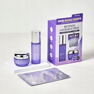 Ujędrniający zestaw do twarzy SKIN627 Retinol with Bakuchiol, 3 x 22 ml + 5 Ujędrniający zestaw do twarzy SKIN627 Retinol with Bakuchiol, 3 x 22 ml + 5