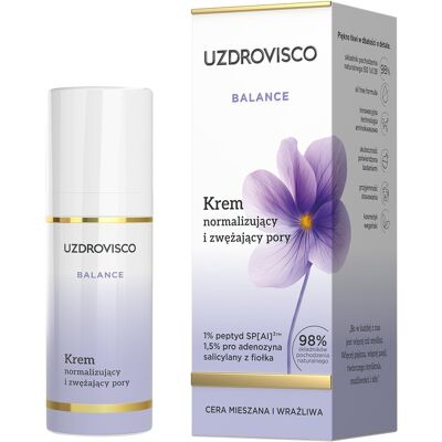 Uzdrovisco Balance Krem Normalizujący I Zwężający Pory, 50 Ml Uzdrovisco Balance Krem Normalizujący I Zwężający Pory, 50 Ml