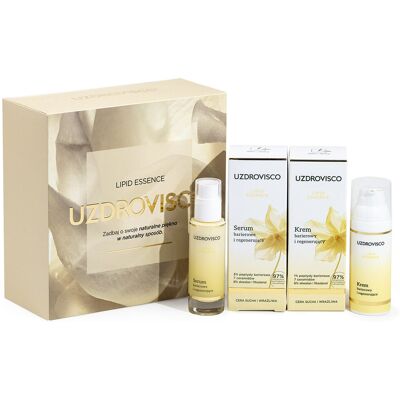 Uzdrovisco LIPID ESSENCE, Krem barierowy do twarzy + Serum barierowe do twarzy Uzdrovisco LIPID ESSENCE, Krem barierowy do twarzy + Serum barierowe do twarzy