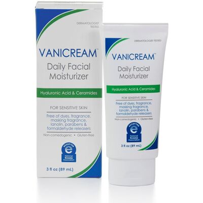 Vanicream krem do twarzy z kwasem hialuronowym - wrażliwa skóra - Bez zapachu Vanicream krem do twarzy z kwasem hialuronowym - wrażliwa skóra - Bez zapachu