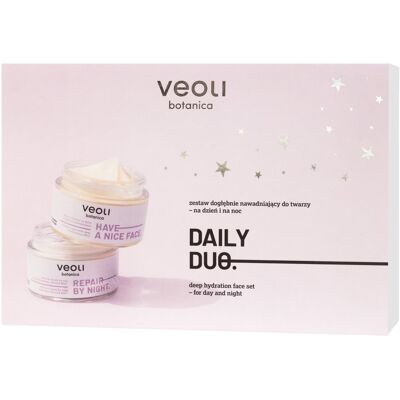 Veoli Botanica Daily Duo Nawadniający Zestaw Kosmetyków Na Dzień I Na Noc (2 X 50Ml) Veoli Botanica Daily Duo Nawadniający Zestaw Kosmetyków Na Dzień I Na Noc (2 X 50Ml)