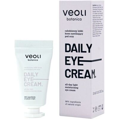 Veoli Botanica Daily Eye Cream Całodzienny Lekki Krem Nawilżający pod Oczy 15ml Veoli Botanica Daily Eye Cream Całodzienny Lekki Krem Nawilżający pod Oczy 15ml