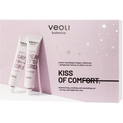 Veoli Botanica Kiss Of Comfort Zestaw: Nawilżająco - Kojący Zestaw Kosmetyków Na Dzień I Na Noc ( 2 X 75Ml) Veoli Botanica Kiss Of Comfort Zestaw: Nawilżająco - Kojący Zestaw Kosmetyków Na Dzień I Na Noc ( 2 X 75Ml)