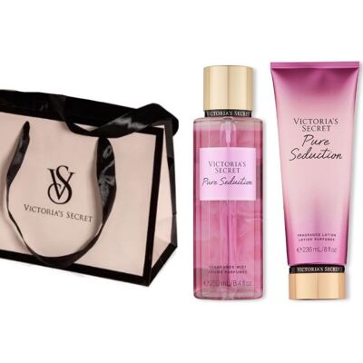 Victoria Secret Pure Seduction zestaw mgiełka balsam torebka prezentowa Victoria Secret Pure Seduction zestaw mgiełka balsam torebka prezentowa