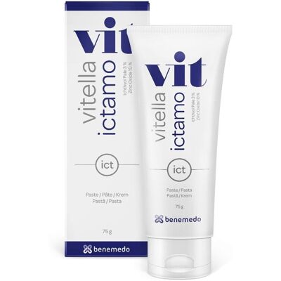 Vitella Ictamo, krem z ichtiolem jasnym, 75 g Vitella Ictamo, krem z ichtiolem jasnym, 75 g