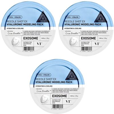 VT Cosmetics Reedle Shot EX Hyaluronic Modeling Pack, 3 x 25 g - Modelująca maska algowa z kwasem hialuronowym, zestaw 3 sztuk VT Cosmetics Reedle Shot EX Hyaluronic Modeling Pack, 3 x 25 g - Modelująca maska algowa z kwasem hialuronowym, zestaw 3 sztuk