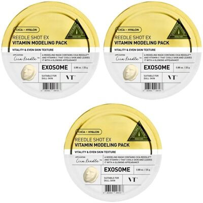 VT Cosmetics Reedle Shot EX Vitamin Modeling Pack, 3 x 25 g - Modelująca maska algowa z witaminami, zestaw 3 sztuk VT Cosmetics Reedle Shot EX Vitamin Modeling Pack, 3 x 25 g - Modelująca maska algowa z witaminami, zestaw 3 sztuk