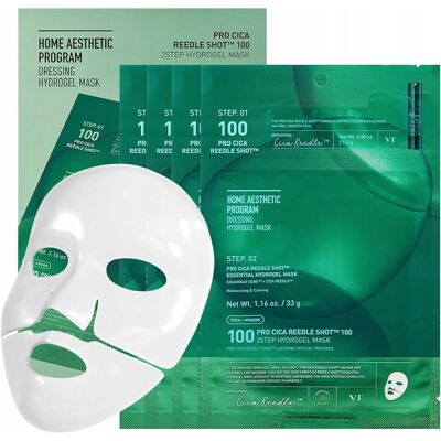 VT Pro Cica Reedle Shot 100 2Step Hydrogel Mask Maska w płachcie 4 szt VT Pro Cica Reedle Shot 100 2Step Hydrogel Mask Maska w płachcie 4 szt