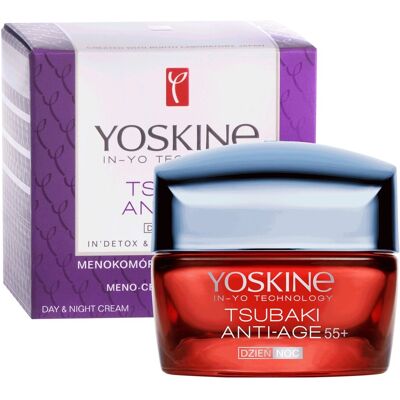 Yoskine, Tsubaki Anti-Age, Krem przeciwzmarszczkowy do twarzy na dzień i noc 55+, 50ml Yoskine, Tsubaki Anti-Age, Krem przeciwzmarszczkowy do twarzy na dzień i noc 55+, 50ml