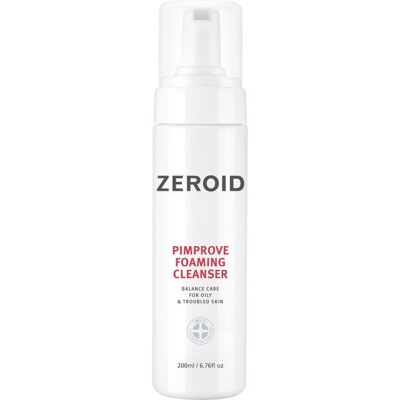 ZEROID PIMPROVE Hipoalergiczna pianka oczyszczająca do skóry tłustej i trądzikowej 200 ml ZEROID PIMPROVE Hipoalergiczna pianka oczyszczająca do skóry tłustej i trądzikowej 200 ml