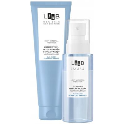Zestaw AA LAAB Milky Waterfall Hydration kremowy żel + esencjamgiełka Zestaw AA LAAB Milky Waterfall Hydration kremowy żel + esencjamgiełka