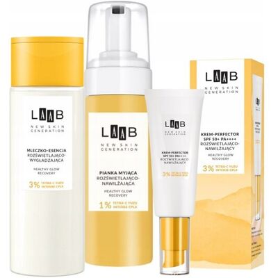Zestaw AA LAAB TetraC Yuzu MleczkoEsencja + Pianka myjąca + Krem SPF 50+ Zestaw AA LAAB TetraC Yuzu MleczkoEsencja + Pianka myjąca + Krem SPF 50+