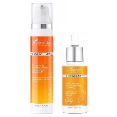 Zestaw Bielenda Energetyzujące duo z witaminą C, krem 100 ml + serum 30 ml Zestaw Bielenda Energetyzujące duo z witaminą C, krem 100 ml + serum 30 ml