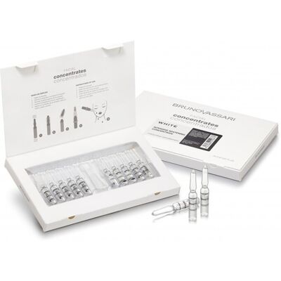 Zestaw, Bruno Vassari, White, Wybielanie, Skoncentruj się, Dla twarzy, 10 szt., 2 ml Zestaw, Bruno Vassari, White, Wybielanie, Skoncentruj się, Dla twarzy, 10 szt., 2 ml