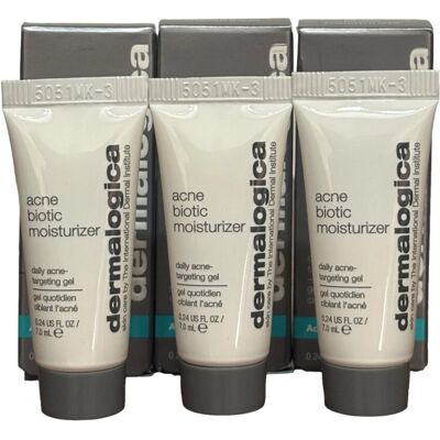 Zestaw, Dermalogica, Acne Biotic, Przeciwtrądzikowy, Lokalny żel leczniczy, Dla skóry skłonnej do trądziku, Dla twarzy, 3 szt, 7 ml Zestaw, Dermalogica, Acne Biotic, Przeciwtrądzikowy, Lokalny żel leczniczy, Dla skóry skłonnej do trądziku, Dla twarzy, 3 szt, 7 ml