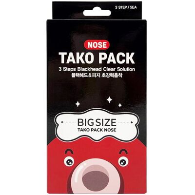 Zestaw plastrów do usuwania czarno-białych punktów z nosa w 3 krokach Duży rozmiar Tako Pack 3szt Zestaw plastrów do usuwania czarno-białych punktów z nosa w 3 krokach Duży rozmiar Tako Pack 3szt