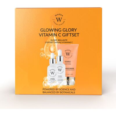 ZESTAW PREZENTOWY GlOWING GLORY VITAMIN C (serum olejowe + serum pod oczy + krem nawilżający) ZESTAW PREZENTOWY GlOWING GLORY VITAMIN C (serum olejowe + serum pod oczy + krem nawilżający)