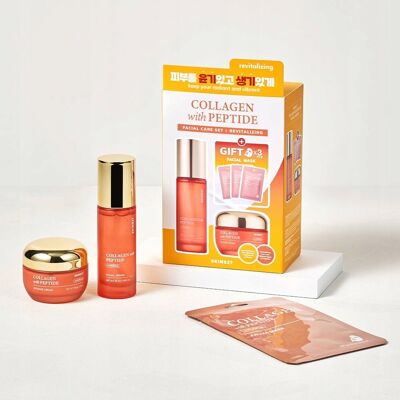 Zestaw przeciwzmarszczkowy do twarzy SKIN627 Collagen with Peptide, 3 x 22 Zestaw przeciwzmarszczkowy do twarzy SKIN627 Collagen with Peptide, 3 x 22
