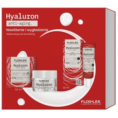 Zestaw Przeciwzmarszczkowy Hyaluron - Krem na Dzień i Krem Pod Oczy 50 ml + 30 ml Zestaw Przeciwzmarszczkowy Hyaluron - Krem na Dzień i Krem Pod Oczy 50 ml + 30 ml