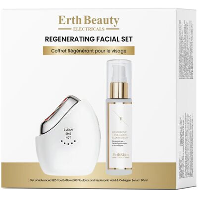 Zestaw regenerujący do twarzy (Advanced Led Youth Glow Ems Sculptor + Ha Serum 60 ml) Zestaw regenerujący do twarzy (Advanced Led Youth Glow Ems Sculptor + Ha Serum 60 ml)