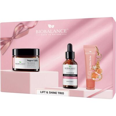 Zestaw Trio Lift&Shine; Super Lift Krem 50ml + Super Serum Kolagen-Witamina C 30ml + Balsam do ust Coco Vanillia 10ml Zestaw Trio Lift&Shine; Super Lift Krem 50ml + Super Serum Kolagen-Witamina C 30ml + Balsam do ust Coco Vanillia 10ml