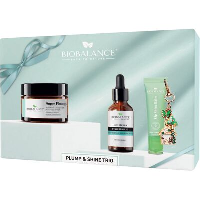 Zestaw Trio Plump&Shine; Super Plump Cream 50ml + Super Hialuronic 3D Serum 30ml + Miętowy Balsam Do Ust Lemoniada 10ml Zestaw Trio Plump&Shine; Super Plump Cream 50ml + Super Hialuronic 3D Serum 30ml + Miętowy Balsam Do Ust Lemoniada 10ml
