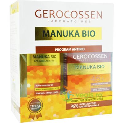 Zestaw upominkowy Manuka Bio (woda micelarna 300ml + krem przeciwzmarszczkowy 45+ 50ml) Zestaw upominkowy Manuka Bio (woda micelarna 300ml + krem przeciwzmarszczkowy 45+ 50ml)