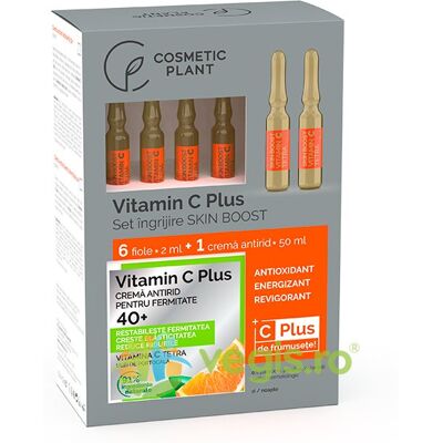 Zestaw Witamina C Plus (Krem Przeciwzmarszczkowy 40+ na Ujędrnienie 50ml + Fiolki z Witaminą C Tetra 6*2ml) Zestaw Witamina C Plus (Krem Przeciwzmarszczkowy 40+ na Ujędrnienie 50ml + Fiolki z Witaminą C Tetra 6*2ml)