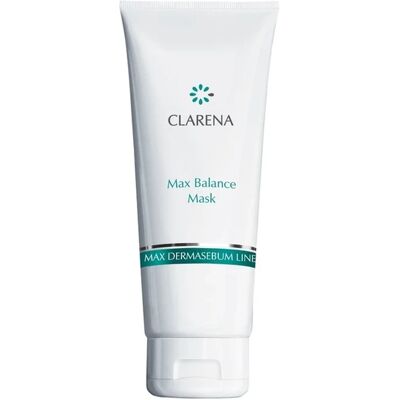Clarena Max Balance Mask, Maska Normalizująco-Oczyszczająca Dla Cery Tłustej I Trądzikowej, 200ml Clarena Max Balance Mask, Maska Normalizująco-Oczyszczająca Dla Cery Tłustej I Trądzikowej, 200ml