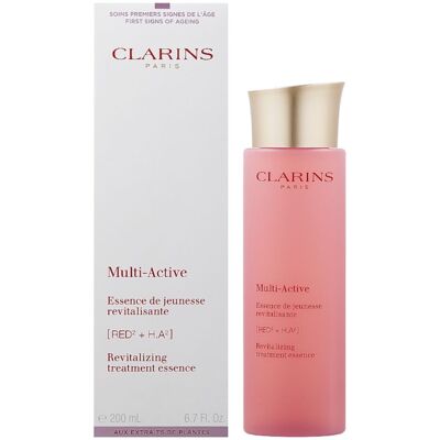 Clarins Multi Active Revitalizing Treatment Essence Red2+ha2 200ml Nawilżająca Esencja Produkt Bez Opakowania Clarins Multi Active Revitalizing Treatment Essence Red2+ha2 200ml Nawilżająca Esencja Produkt Bez Opakowania