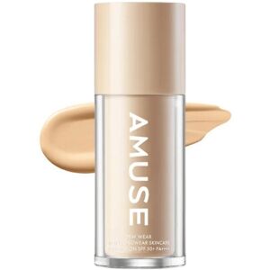 Amuse Dew Wear Foundation Spf 50+ Pa++++ #02 Healthy 35 Ml - Nawilżający Podkład Amuse Dew Wear Foundation Spf 50+ Pa++++ #02 Healthy 35 Ml - Nawilżający Podkład
