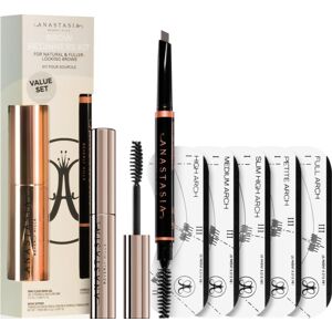 Anastasia Beverly Hills Brow Beginners Kit Ciemnobrązowy - Zestaw brwi Anastasia Beverly Hills Brow Beginners Kit Ciemnobrązowy - Zestaw brwi