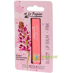 Błyszczący balsam do ust z różowym kolagenem 1 szt Błyszczący balsam do ust z różowym kolagenem 1 szt