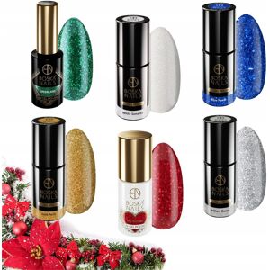 Boska Nails BFlash Świąteczny zestaw do paznokci hybrydowych lakiery 5 sztuk Boska Nails BFlash Świąteczny zestaw do paznokci hybrydowych lakiery 5 sztuk