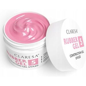Claresa Rubber Gel 5, Budujący żel do przedłużania paznokci średni róż, wpadający w fiolet, 90g Claresa Rubber Gel 5, Budujący żel do przedłużania paznokci średni róż, wpadający w fiolet, 90g