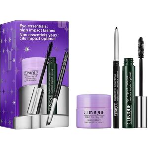 Clinique, Eye Essentials: High Impact Lashes zestaw tusz do rzęs 7ml + balsam do demakijażu 15ml + eyeliner w kredce 0.14g Clinique, Eye Essentials: High Impact Lashes zestaw tusz do rzęs 7ml + balsam do demakijażu 15ml + eyeliner w kredce 0.14g