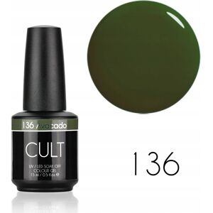 CULT Colour Gel / Lakier Hybrydowy 15 ml UV/LED Avocado 136 CULT Colour Gel / Lakier Hybrydowy 15 ml UV/LED Avocado 136